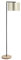 HOMCOM Stehlampe Wohnzimmer Stehleuchte 40W moderne Standleuchte mit E27 Fassung Stoffschirm für Schlafzimmer Büro elegant Gold+Schwarz 48 x 32 x 152 cm