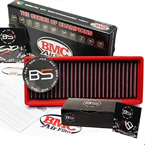 B&S Kit Filtro Aria Sportivo Aspirazione Rigenerabile Lavabile FB535/20 con Profumatore Interni