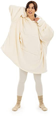 HOMELEVEL Unisex Sweatshirt Hoodie Pullover - Pulli mit Kapuze für Damen und Herren - Kuschel Sweatshirt oversized - Kuschelpullover - 100% Polyester