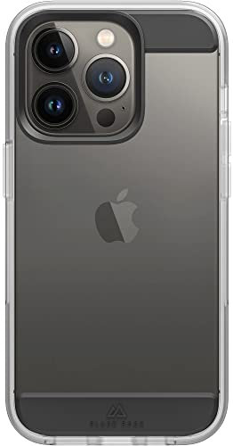 Black Rock - Hülle Air Robust Case Passend für Apple iPhone 14 Pro I Handyhülle, Transparent, Durchsichtig, Dünn (Schwarz)