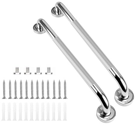 supregear Haltegriffe für Badewannen und Duschen (2er-Pack), Rutschfeste Badezimmer-Griffe, Duschgriff aus Edelstahl 304, Toiletten-Handicap-Senioren-Hilfsgriff für mehr Sicherheit im Bad, 50 cm