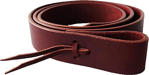 SHOWMEN CRAFT Premium Leder Latigo Gurt für Westernsattel Cinch-Krawatte mit Löchern Umfang 165,1 cm