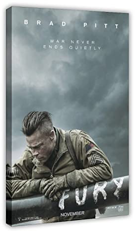 ETOMEY Fury Filmposter auf Leinwand, Schlafzimmer, Dekoration, Sport, Landschaft, Büro, Raumdekoration, Geschenk, Rahmen-Stil, 60 x 90 cm