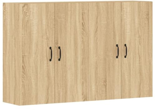 vidaXL Wandschränke 2 STK. Sonoma-Eiche Holzwerkstoff