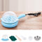 Rapid Egg Cooker,Electric Egg Cooker for Hard Boiled Eggs,Multifunctional 2 in 1 Egg Boiler Non Stick Egg Frying Pan,Automatic Off Egg Maker for Home Kitchen(Blue)