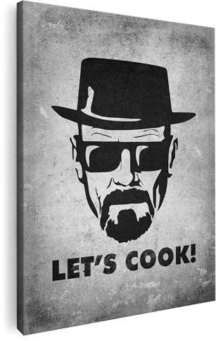 Artmazing | Breaking Bad Bild bunt | S-Art Bilder | Breaking Bad Bilder Modern | Coole Wandbilder Wohnzimmer | Wandbild Breaking Bad Deko XXL | Bild Leinwand XXL | Breaking Bad Bilder Wand
