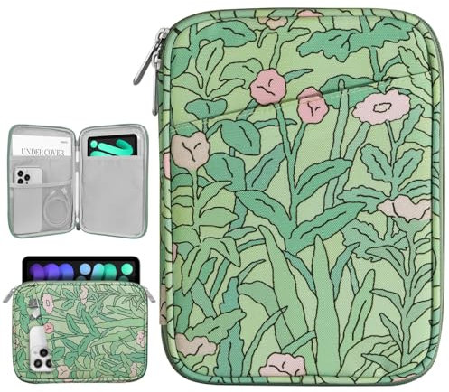 Dadanism 8-9 Zoll Tablet Sleeve Tasche Kompatibel mit iPad mini 7/6 8,3 2024/2021, iPad mini 5/4/3/2/1 7,9, Galaxy Tab A7 Lite 8,7 2021/Tab A 8,0, Tab M8 (4/3/2) 8, Tab M9 9 2023, Mohn