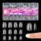Short Square Almond Nail Tips, 600 Pcs Soft Gel Nail Tips Almond Shaped Full Cover Gel X Nails Pre Etched For Extensions, False Nails Short 12 Sizes Artificial Nail, Clear Strong False Press On Nails