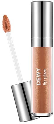 Flormar Dewy Lip Glaze - Glänzender Lipgloss mit feuchtigkeitsspendender Formel – Nicht klebrig & langanhaltend – Transparentes Finish für volle, gepflegte Lippen – 3 Gldn Terracotta
