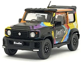 EMRGAZQD Motorfahrzeuge Replika Auto 1:64 Diecast Fahrzeug Für Suzuki Jimny Simulation Legierung Automodell Sammlerstücke Aus Metall Originalgetreue Nachbildung