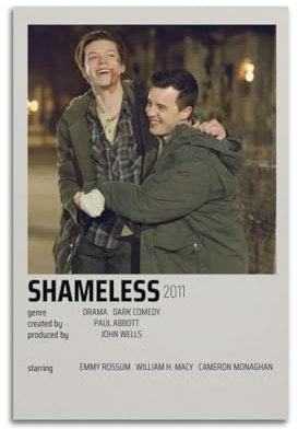 Zamou Shameless Leinwandposter, Wandkunst, dekoratives Wohnzimmer-Poster, Schlafzimmer-Poster, 30 x 45 cm, ungerahmter Stil