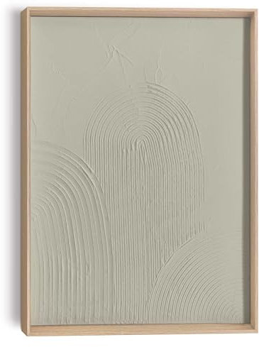 REINDERS Relief Wandbild, Arches - sage green, Wohnzimmer, Poster, Wanddeko, Room Decor, MDF, Grün, 40x30cm