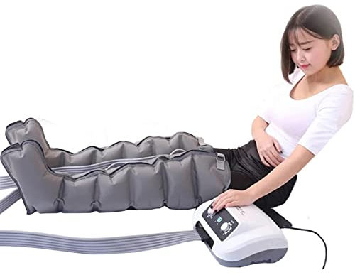 Bein-Kompressions-Massage-Stiefel 21 – Elektrisches Lymphdrainage-Massagegerät für Durchblutung, Arm-Bein-Taillenwickel, Fußknöchel, Wadenschmerzlinderung, Entspannungsmaschine