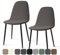 Stuhlhussen 2 Stück Stretch Stuhlhussen für Esszimmerstühle Universal Spandex Hussen für Stühle Abnehmbare Waschbar Stuhlbezüge Stuhl Hussen für Küchenstühle Hotel Bankett (Grau, 2 Stück)-KC