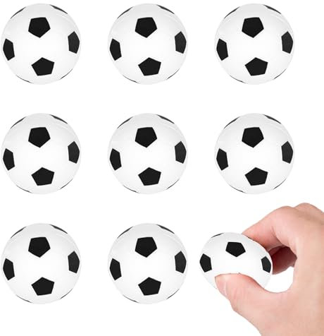 8-Stück Mini Fussball,Stressball,SchaumStoffball,Softball Fußball,Kleiner Ball Klein,Kleiner Fussball Klein,Softbälle,Flummi Mini Football Kinder,Fussbälle Kleine Bälle Spielzeug,SchaumStoffbälle