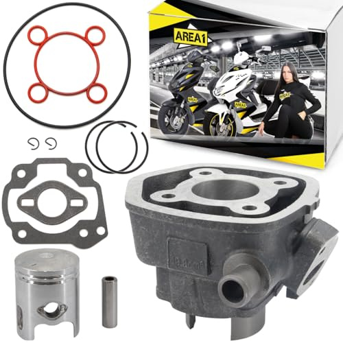 Ersatz Zylinder 50ccm 2-Takt Minarelli Motor LC (wassergekühlt) kompatibel mit Magnet RS, Crogen RS, Aerox 50 03-12 SA14, Aerox 50-98 5BR, Aerox Naked 50 2T 13- SA424