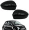 Ruolin Tappi per Specchietti, Copri Specchietto Retrovisore Auto Coppia Calotte Specchio Destra + Sinistra Nera Sostituzione per Fiat 500 2007-2023