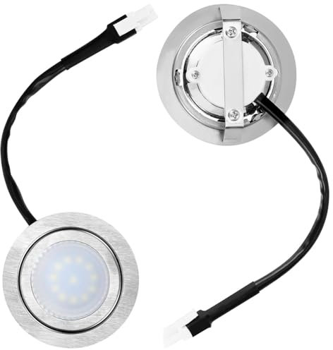 holanae 2 Dunstabzugshauben-Glühbirnen, Edelstahl-Dunstabzugshaube, LED-Lichtersatz, Einbau-Dunstabzugshauben-Licht für die Küche
