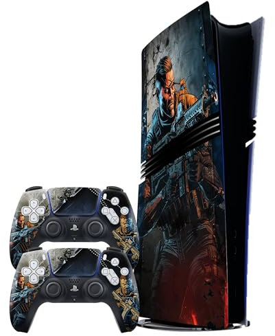 Digial Edition - Pellicola adesiva in vinile per PS5 Pro Bundle – Premium 3M™ Vinyl Decal per console e controller PS5 Pro, senza bolle, facile applicazione, rimozione senza residui, design