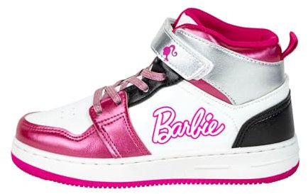 Barbie Baskets pour Filles, Chaussures de Sport Montantes, Cadeau pour Filles et Adolescentes, Taille EU 31
