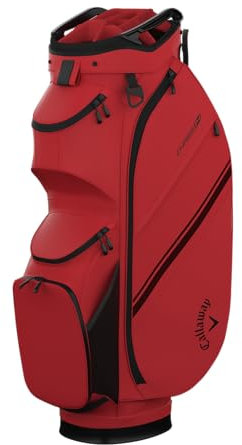 Callaway Golf Chase Cartbag 2025, Rot/Schwarz