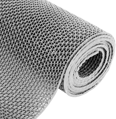 CROWNSHOP Rubber Matting Non Slip 300 X 88Cm 5MM Drainage Non Slip Floor Mat Thick Commercial Rubber Mat Garage Pools Restaurant Bars Bathroom Patio Outdoor Indoor Splash Matting