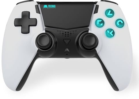 Freaks And Geeks-Manette Sans Fil Bluetooth pour PS5 et PS5 slim - N&B
