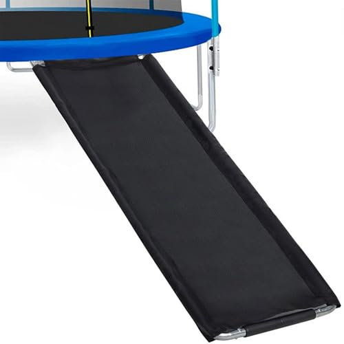 Loyimioo Trampolin Leiter Kit Outdoor Verwendung Rutschen Leicht zu Klettern Sicherheit Encloser Netting und Leiter Anti Tear Fabric Fit Alle Arten von Trampolinen Stabile Verbindung, Schwarz