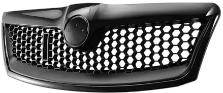 TOPOLVLCKC Für Kompatibel mit Skoda Octavia Mk2 2009-2013 Front Kühlergrill Stoßstange VRS Honeycomb Mesh Grill Kühlergrill Vorne der Mitte