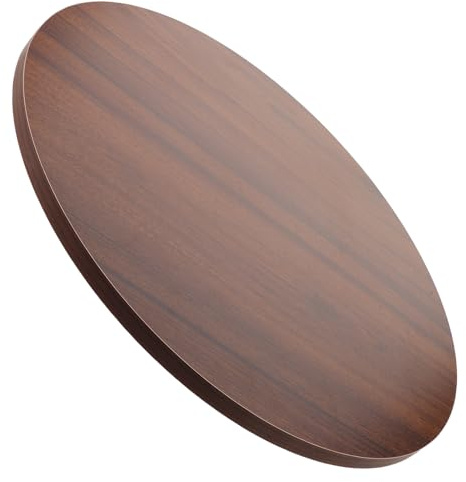 Homoyoyo Runde Tischplatte aus Holz für Kleine Bistro-tische Ersatz-Teil für Küche Wohnzimmer Esszimmer Terrasse Schreibtisch Platzsparende Lösung mit Abgerundeten Kanten