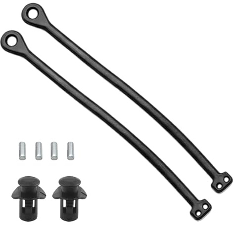 2 Stück Tankdeckelleitung mit 2 Clips und 4 Stifte, Tankdeckel Halteband für VW Audi Passat SEAT Skoda Cupra, Golf, Octavia & mehr, Auto Kraftstofftankdecke Linie, Kraftstoffkappe Gummihalterband