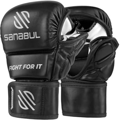 Sanabul Essential 7 oz MMA Handschuhe | MMA Trainingshandschuhe | Hybrid Sparring Handschuhe für MMA