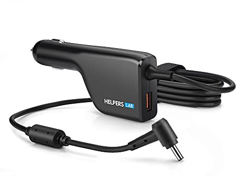 Helpers Lab DC 12V-24V Laptop Car Charger Adapter for Asus F555LA F451C X551CA X551M X550CA X555 Zenbook UX21A UX31A UX32A UX42A UX303LA UX305 T300LA TP300LA S200E 19V 2.37A 1.75A 3.42A Power Supply