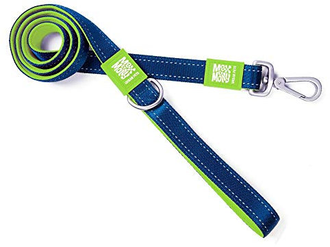 Max & Molly Ultra sichere und Bequeme gepolsterte Neopren-Sportleine mit reflektierenden Außennähten, Matrix Green, Größe S