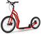YEDOO Mezeq Tretroller - bis 150 kg, mit Luftreifen 20/16 - Roller Scooter für Erwachsene, Offroad Tretroller mit Ständer und verstellbarem Lenker, Dogscooter mit Scheibenbremse, rot