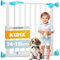 KIDIZ® Türschutzgitter Absperrgitter Treppengitter Kindergitter | Gitter Haustier | ohne Bohren | beidseitig schwenkbar, Farbe: Weiß, Größe: 81-94 cm