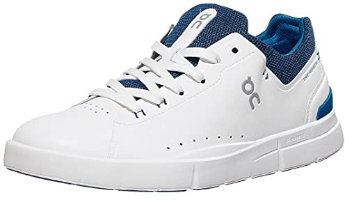 ON Herrenschuhe - sportliche Halbschuhe - Schnürschuhe The Roger Advantage 48.99455 White-Cobalt Weiß, EU 47.5