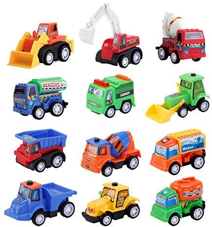12x Spielzeugset Kleine Spielzeug Bagger Baustellenfahrzeuge Kinder Autos Spielzeug Jungen Madchen Geschenkset