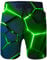 ALISISTER Herren Badehose 3D Lustige Geometrie Gedruckt Elastische Taille Hawaii Holiday Beach Board Surfen Badeshorts für Herren Mit Taschen L