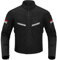 BORLENI Chaqueta de Motocicleta de Moto para Verano para Hombre, Respirable Armadura Protección reflexión de Alto Brillo L