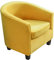 TOPCHANCES 2 Stück Tub Club Stuhlhussen, hohe Stretch-Sessel, Sofa-Schonbezug mit Kissenbezug, Samt-Möbelschutz, weiche Couchbezüge für Esszimmer, Wohnzimmer, Büro, Empfang (gelb)