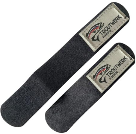 Troutwerk Rutenband 2er Pack 14cm + 21cm - 2 Rutenbänder, Bänder für Forellenruten, Band für Angelrute