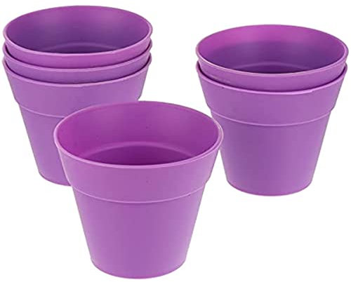 INVEES 6 moldes de silicona para magdalenas, antiadherentes, reutilizables, moldes para magdalenas, moldes para tartas, macetas pequeñas