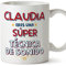 MUGFFINS Tazas Personalizadas para TÉCNICA DE SONIDO mujer - En Español - Eres Súper - 11 oz / 330 ml - Regalo Personalizable original y divertido