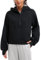 CRZ YOGA Felpe con Cappuccio a Mezza Zip da Donna Foderate in Pile con Fori per i Pollici Nero 46