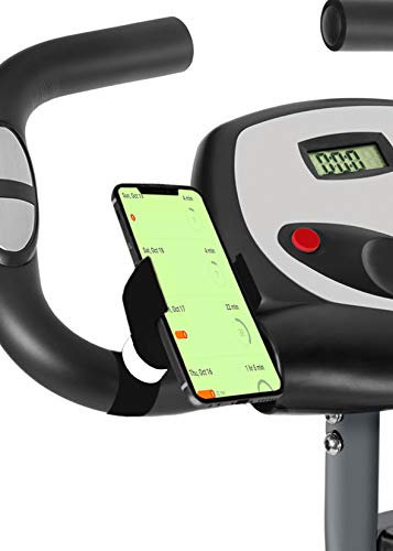 Support Telephone Velo Appartement Home Trainer Tapis de Course valable pour Les Smartphones jusqu'a 7,5 d'ecran Porte Telephone Velo d'appartement Noir