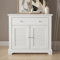 Galano Milan Sideboard mit 2 Türen, 1 Schublade, Schrankorganisator für Wohnzimmer & Küche, Eiche Perlweiß