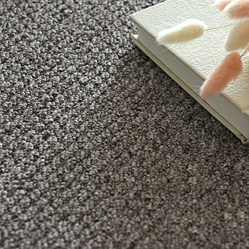 IBOWZ Teppichfliesen Scene 50 x 50 cm Selbstklebende Teppichfliesen, Teppich abziehen und aufkleben, abnehmbar, rutschfest, mehrfarbige quadratische Bodenmatte, 9/10/12 Stück