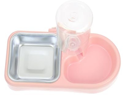 Angoily 1set Ciotola Automatica Per Cani e Gatti Con Dispenser Design Trasparente e Rimovibile Pratico Per Alimentazione e Idratazione Degli Animali Domestici Facile Da Pulire e Utilizzare