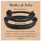 CheersLife Mutter Sohn Armband Mutter Sohn Geschenk für Mutter und Sohn Armband für Damen Jungen Passende Armbänder Set für 2 Weihnachten Muttertag Zurück Zur Schule Geschenk für Mama von Sohn